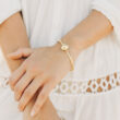 infinite love bracelet in gold